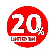 20% Limited Time Discount Tag
