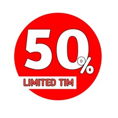 50% Limited Time Offer Label