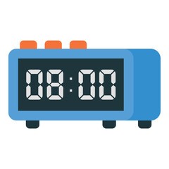 Digital Clock Icon – Modern Time Display Vector Illustration