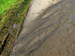 Feuchter Ackerboden nach vielen Regenfällen