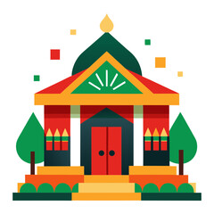 Kwanzaa Home Celebration and Decoration Vector Art