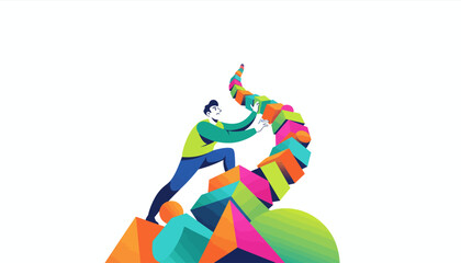 Strategic Professional Icon: Confident leadership symbolizing career success and entrepreneurial drive.