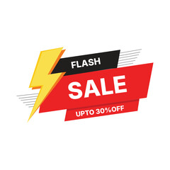 Flash sale up to 50 percent off discount banner