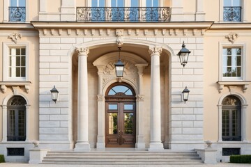 Prächtiges französisches Herrenhaus mit klassischer Architektur und gepflegtem Garten