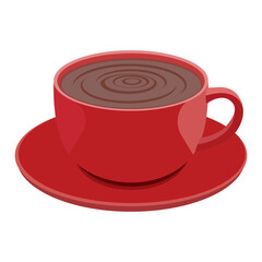 Hot Chocolate in a Red Cup clip art