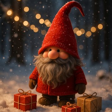 Christmas Gnome Family &ndash; Magical Winter Holiday Moments