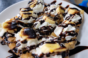 ice cream with chocolate