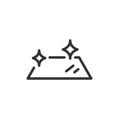 Naklejka na ściany i meble Clean surface, linear icon. Cleaning and maintenance concept. Line with editable stroke. Naklejka na ściany i meble Clean surface, linear icon. Cleaning and maintenance concept. Line with editable stroke.