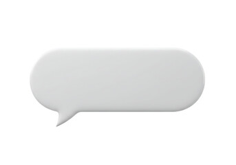 Blank speech bubble isolated on transparent background