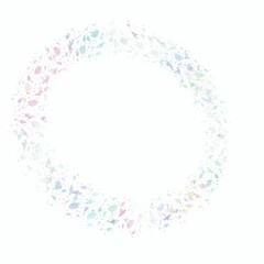 christmas frame with snowflakes