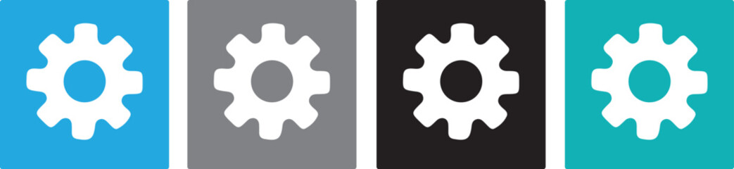Settings icon Cogwheel, gear wheel setting app System Maintenance Vector Symbo