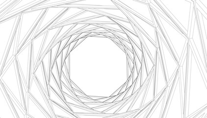 Abstract architecture vector 3d illustration