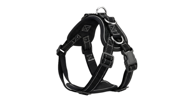 Pet Harness, Adjustable Gear, Studio, Product Image, Isolated on White, Realistic PNG Concept for Comfortable Animal Outfits