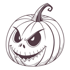 Frankenstein monster in a pumpkin