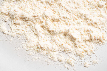 Whey protein powder detailed texture