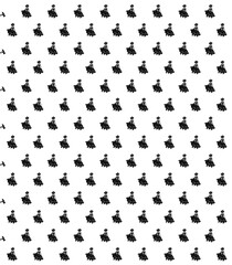 Seamless Virgin Mary Serene Pattern All-Over Print T-shirt Design