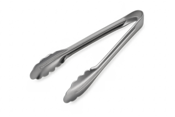 Stainless steel kitchen tongs for cooking and serving food