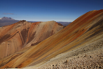 Fototapeta premium The extraordinary colors of Suriplaza 5200 meters above sea level, Chile