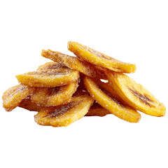 Delicious crunchy fried banana chips snack golden brown slices healthy sweet treat