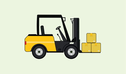 Forklift truck vector design
