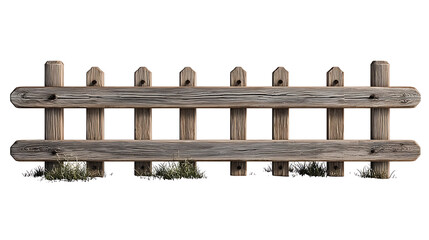 PNG Wooden fences in various colors, element set on transparent background