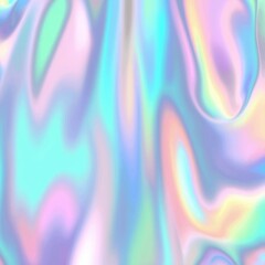 Fototapeta premium Iridescent holographic foil texture creating mesmerizing color reflections