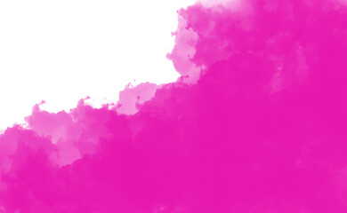 Abstract pink cloud texture isolated on transparent background