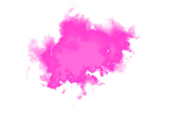 Hand made Pink watercolor cloud abstract artistic vector illustration By Adobe Fresco