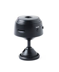 Modern hidden spy camera isolated on white