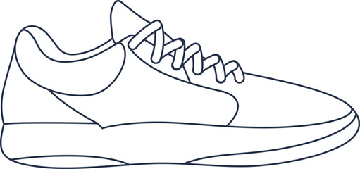 hand drawn vector illustration of a shoe