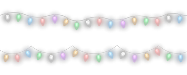 Glowing fairy lights, LED bulbs, and sparkling strings.