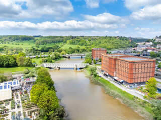 Drone view of River Avon, Bristol