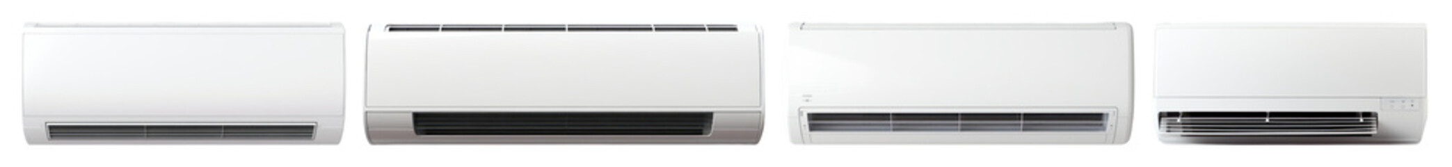 Fototapeta na wymiar PNG Modern air conditioning units displayed, element set on transparent background