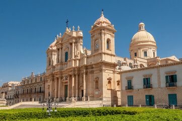 Basilica Minore di San Nicolo in Noto, Sicily, Italy.