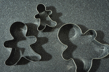 Christmas decoration on a grey background.