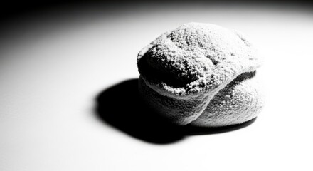 Textured rough stone isolated on transparent background