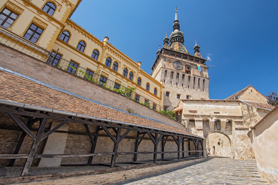 The Historic Centre of Sighisoara (Sighisoara Citadel) the old historic center of the town, Romania.