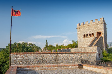 Venetian tower in a castle located in Butrint national park, Saranda Albania.
