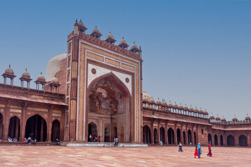 Fatehpur Sikri Jama Masjid the royal palace  of king Akbar, Agra India.