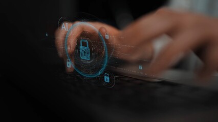 AI cyber security system using biometric authentication and privacy control. Cyber security...