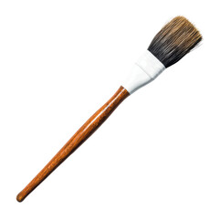 Fototapeta premium Artist Brush with Natural Hair Bristles and Wooden Handle. isolated on transparent background.