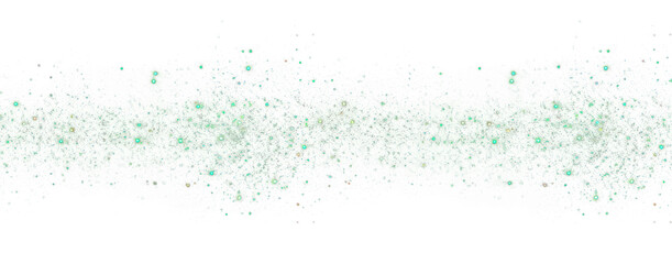 Fototapeta premium Green light glitter effect astronomy outdoors universe.