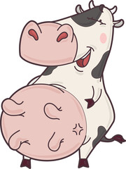 ANIMATED COW MASCOT