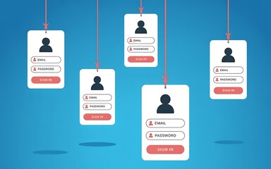 Streamlined login interface with email and password fields, perfect for modern app design and user experience enhancements, ensuring secure account access
