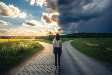 Fork in the Road: Storm vs. Sunshine