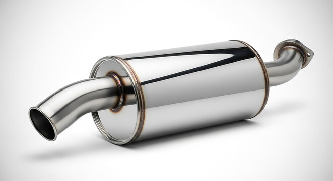 Stainless steel car exhaust muffler silencer system part
