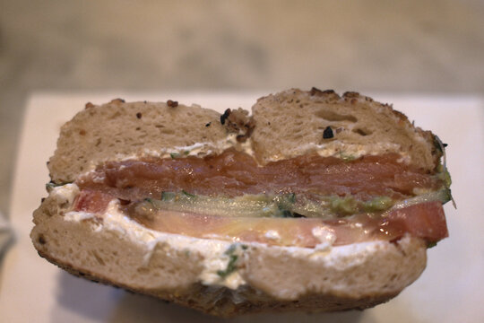 baggels as typical usa bread breakfast