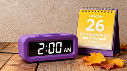 British Summer Time Ends — Clocks Go Back One Hour 26 October 2025