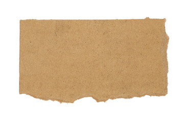 Torn Brown Paper, Ripped vintage paper background. Torn brown paper on white.