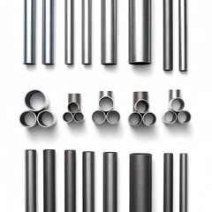 Metal Pipes Isolated
